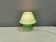 Retro green 'mushroom' table lamp, Danish from the 1980s-90s.