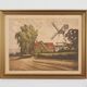 Painting „The Windmill”, Scandinavian design, 1970s