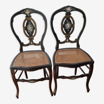 Lot 2 chaises Napoléon III