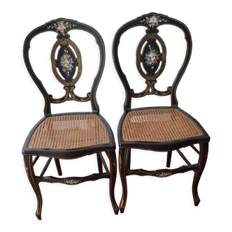 Lot 2 chaises Napoléon III