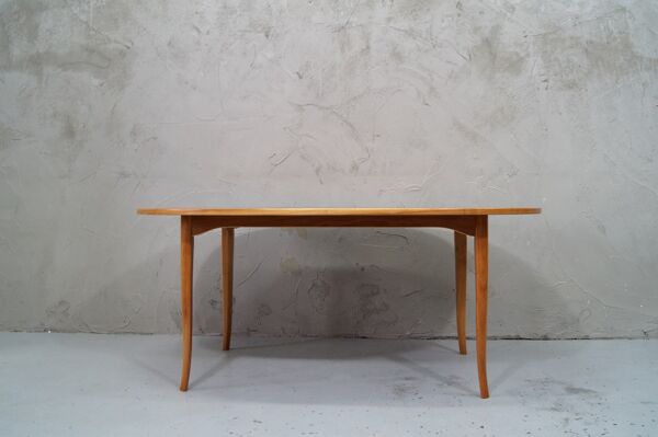 Table basse en bois de cerisier du milieu du siècle par Carl Malmsten pour Mobel Komponerad AV, années 1950