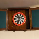 Wall mounted dartboard cabinet