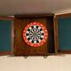 Wall mounted dartboard cabinet
