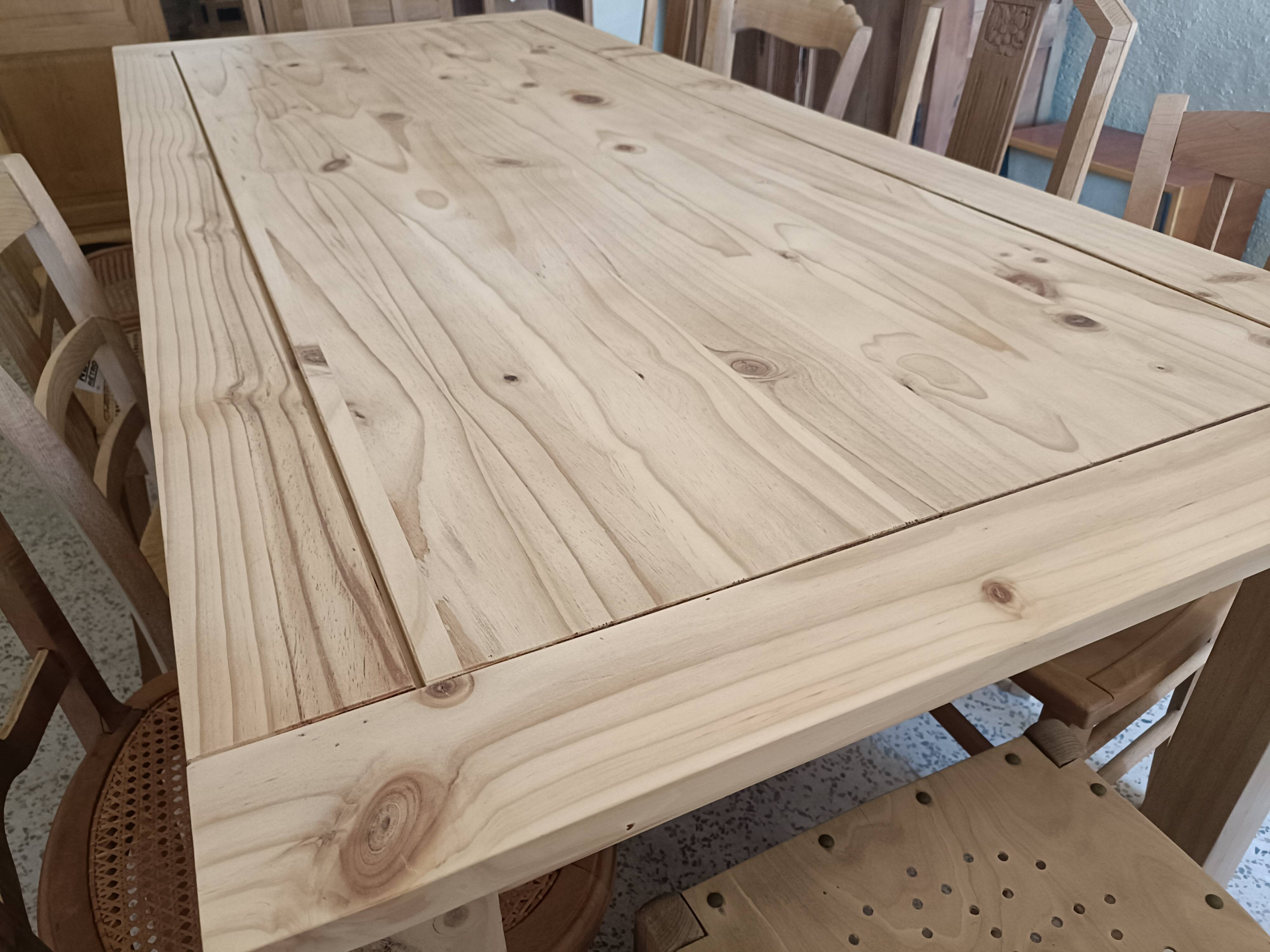 Renovated rectangular dining table