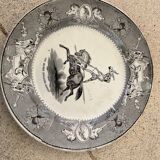 Duo d'assiettes Creil & Montereau, XIXème s.