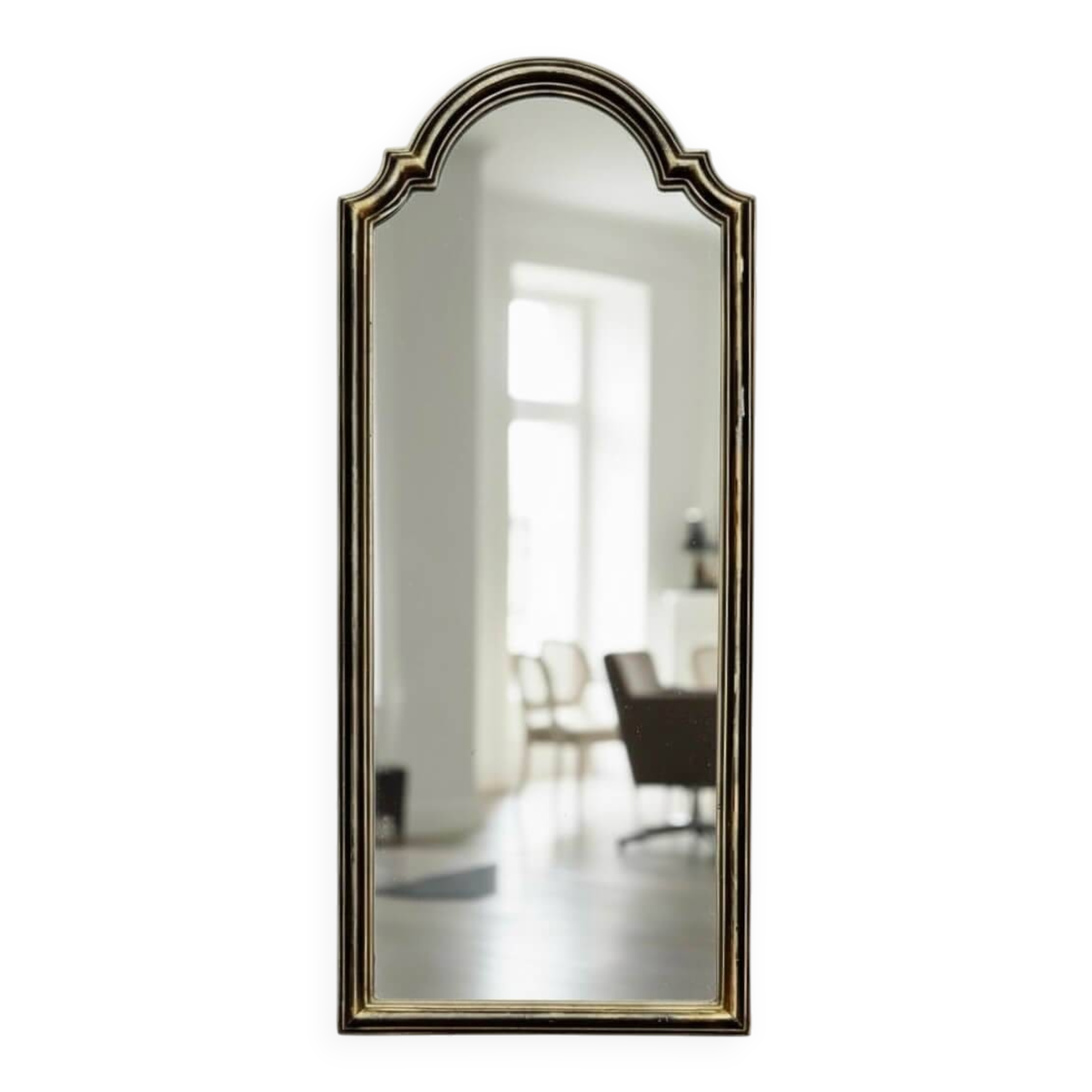Antique pediment mirror