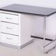 Bauhaus Writing Desk, Steel, Glass, Germany, 1940s