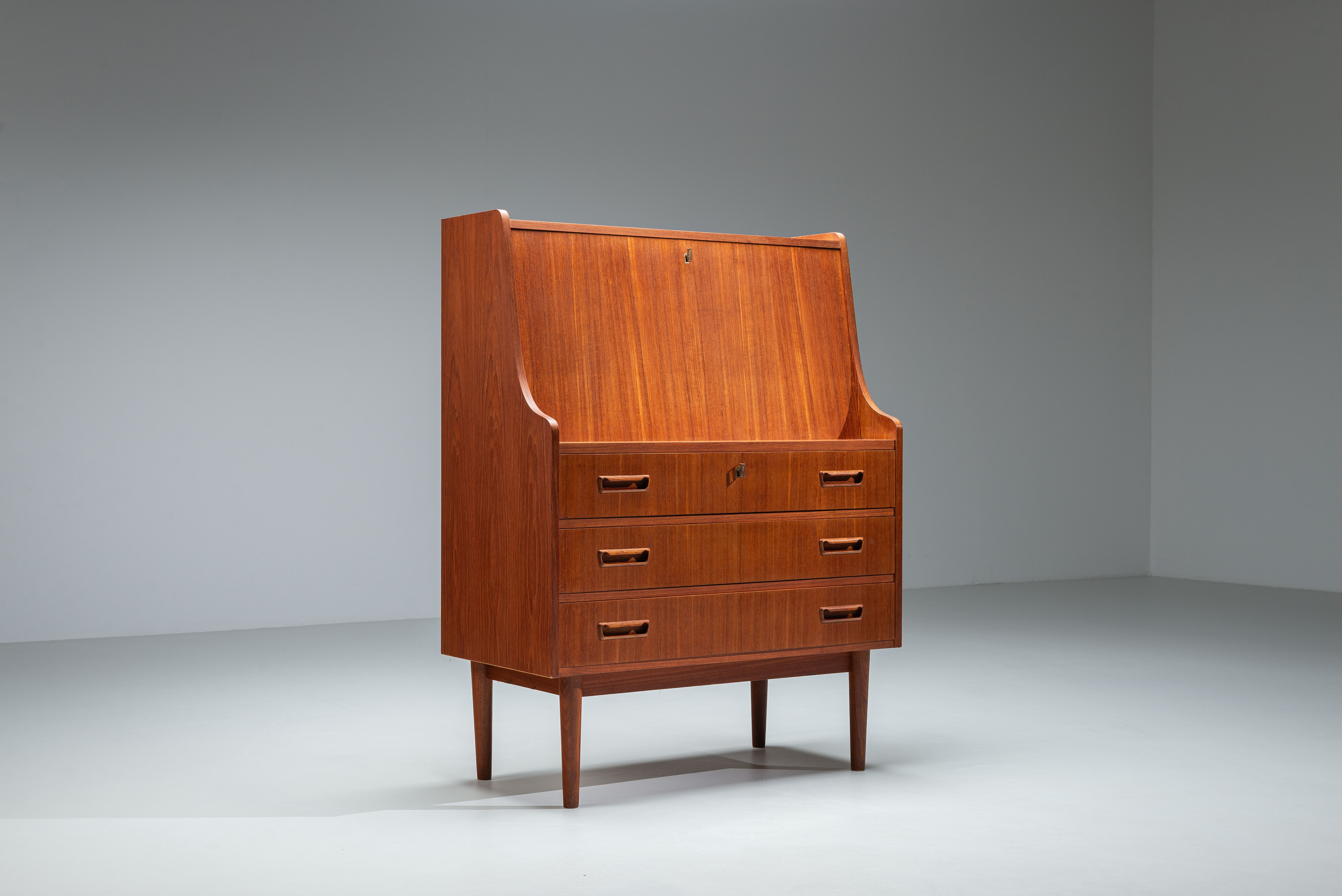 Danish mid-century secretaire by Gunnar Nielsen Tibergaard