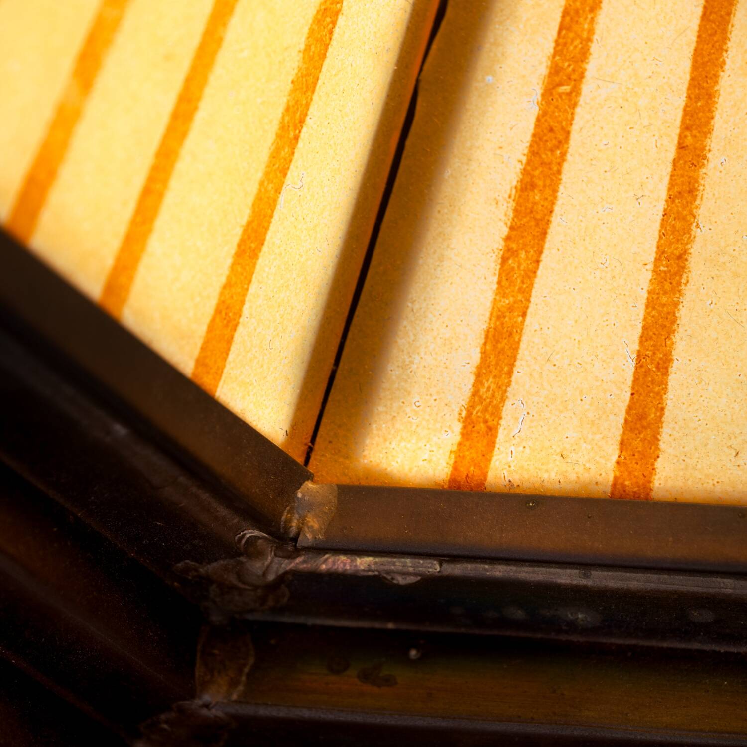 Art Deco Amsterdam school painted glass chandelier, the netherlands, 1930s