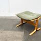 Mid-century Norwegian Siesta pouf in nubuck leather by Ingmar Relling for Westnofa, 1960s.