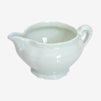 White Limoges porcelain milk pot
