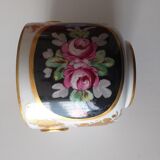 Porcelain planter decorates Paris polychrome flowers or Mehun Albert Pillivuyt