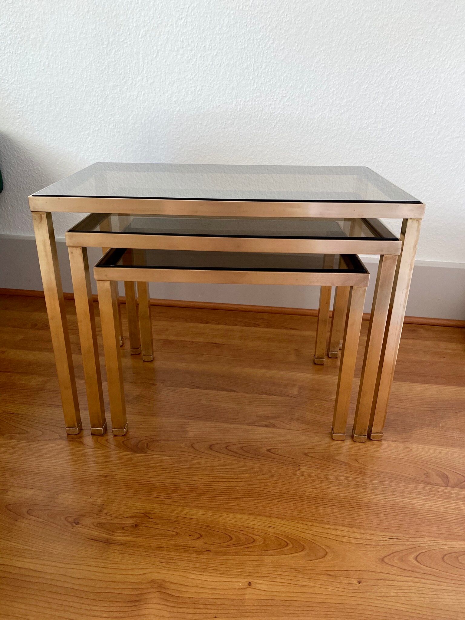 Brass pull out tables