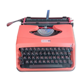 Underwood 18 Salmon Orange Typewriter