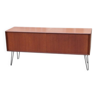 Vintage Low Teak Sideboard - G-Plan Style - Hairpin Legs