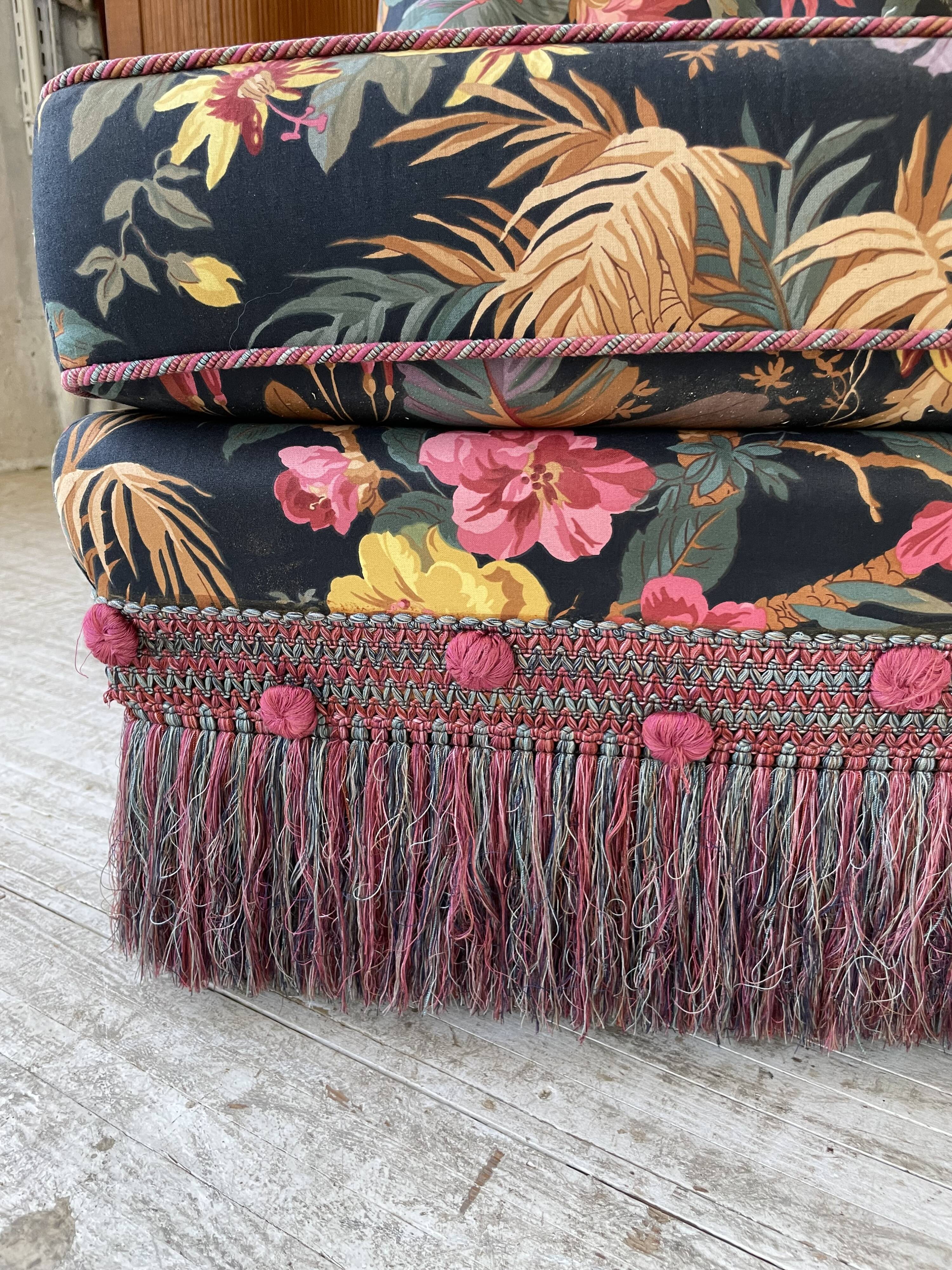 Jean Roche floral armchair