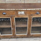 Ancien vaisselier en teck birman