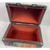 Solid wooden fabric box