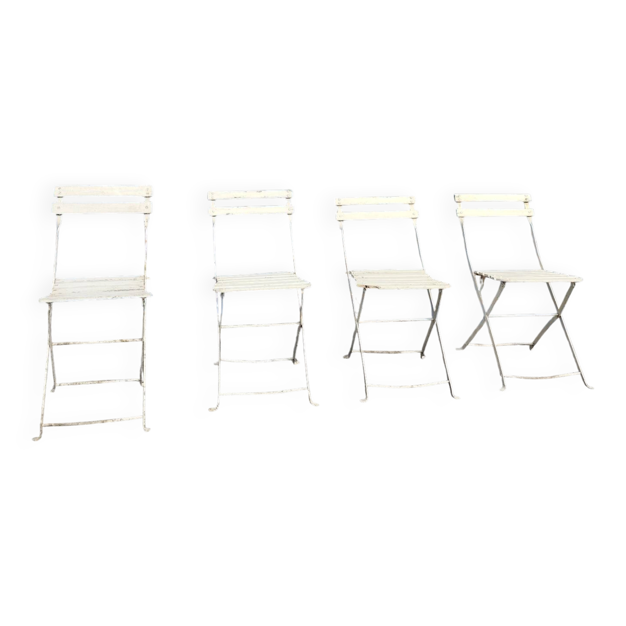 Set of 4 garden chairs