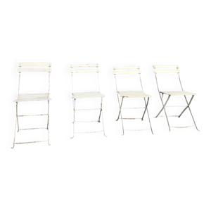 lot 4 chaises jardin