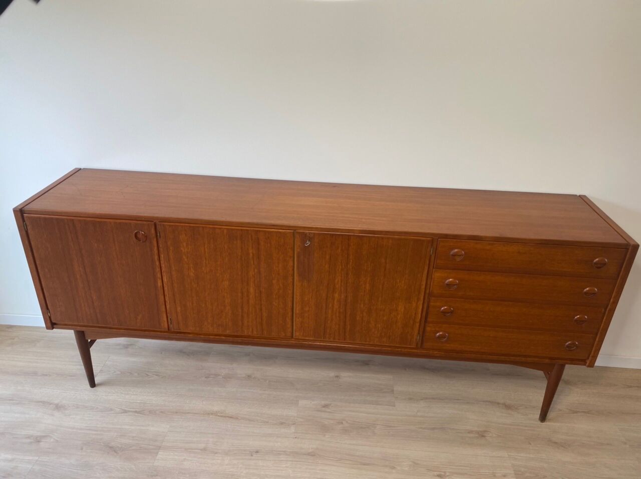 Scandinavian teak row