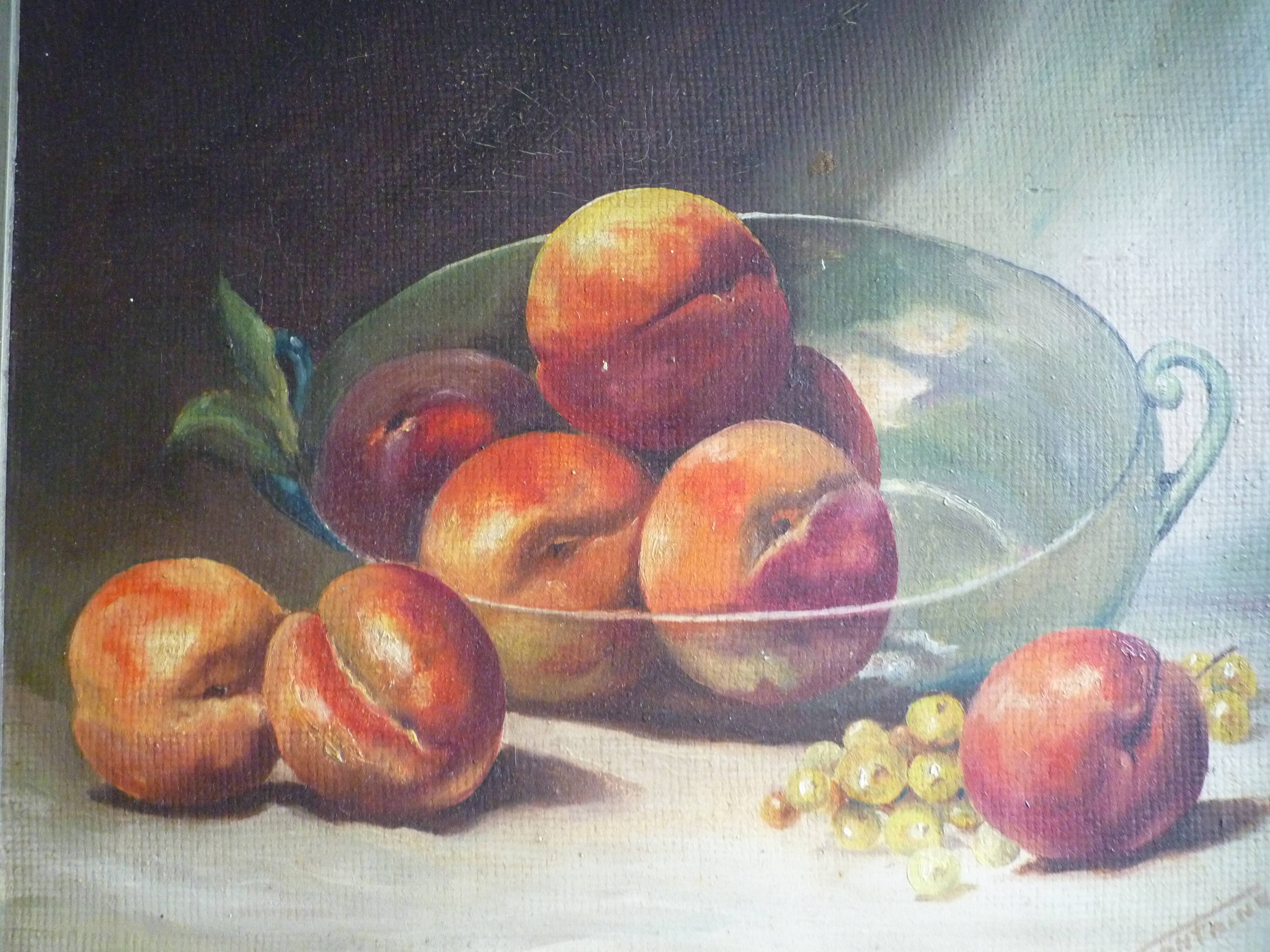 Still Life with Early Twentieth Century Peaches