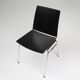 21th Century Black Chair with Wooden Seat, Belgium