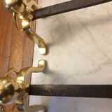 Brass chenets