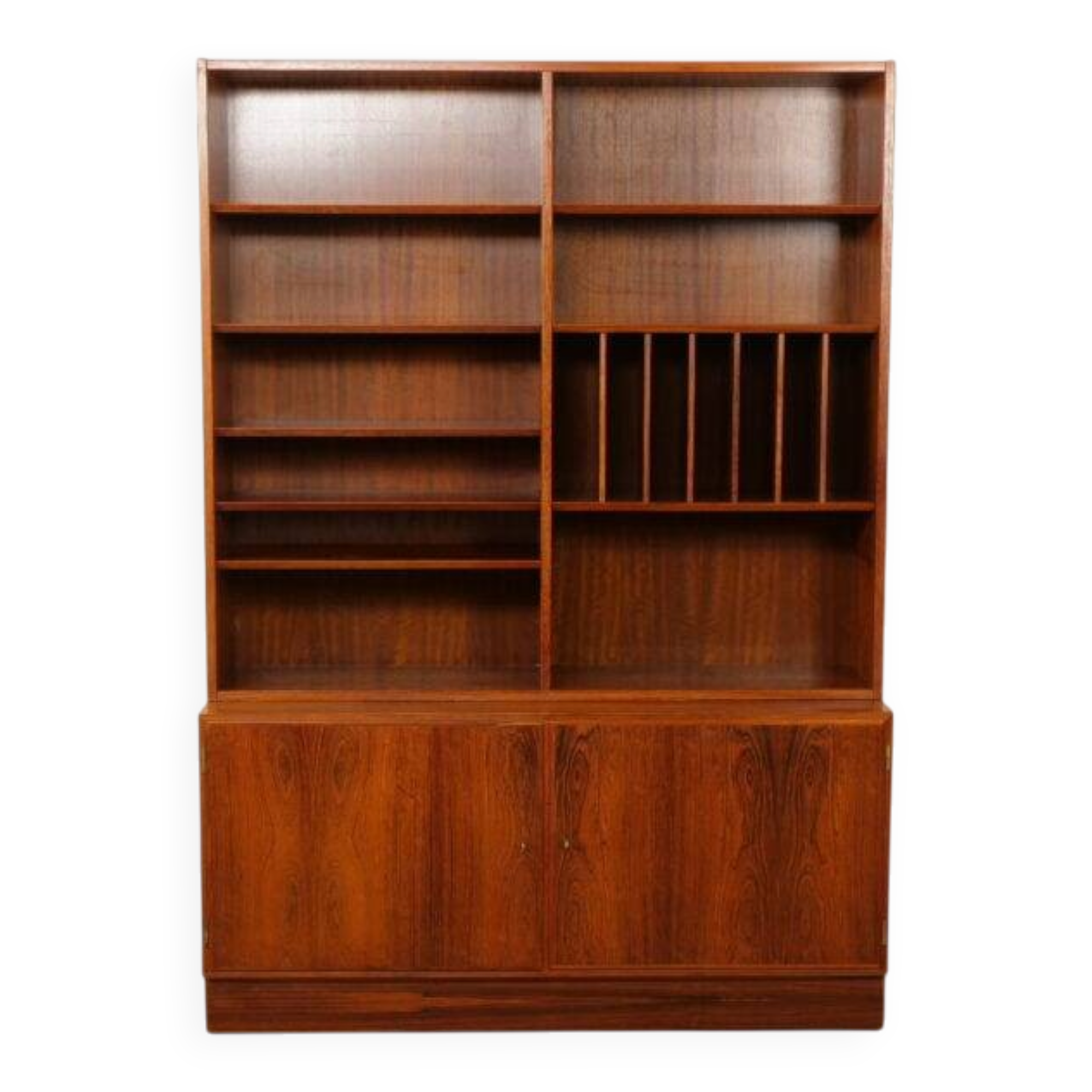 Buffet vintage | Bibliothèque | Meuble à vinyles | Palissandre | Hundevad pour Omann Jun