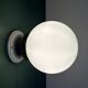 Vintage wall or ceiling light globe in white opaline.