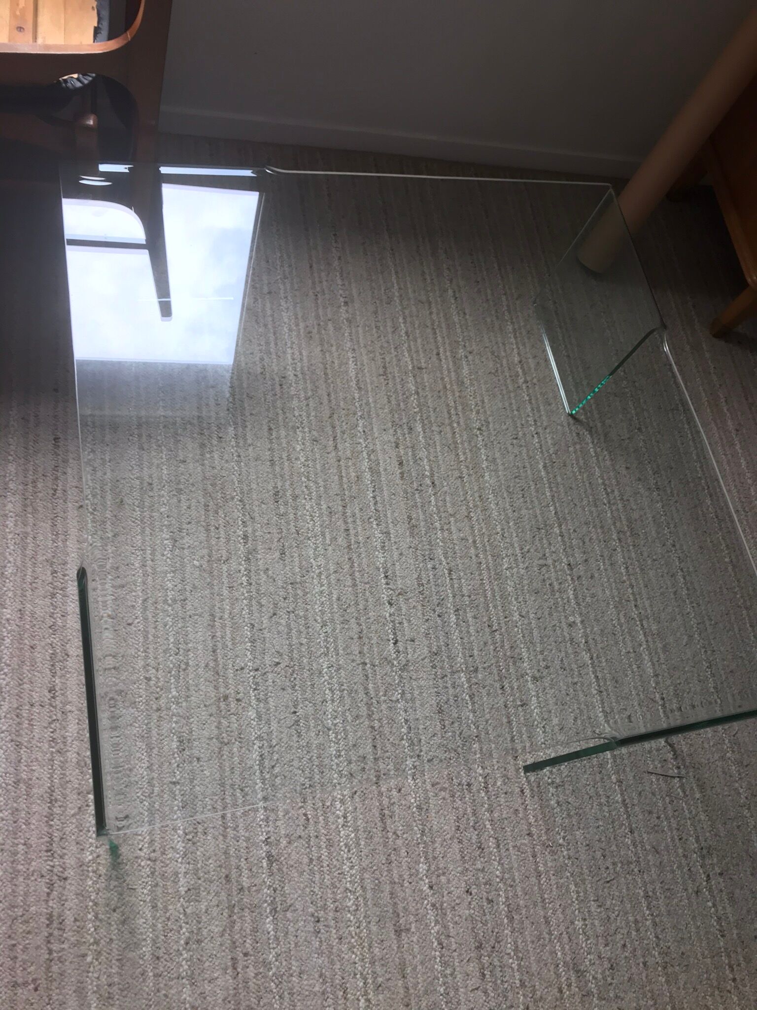 Tempered glass design coffee table