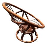 Fauteuil pivotant en rotin