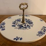 Limoges blue and white porcelain platter