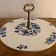 Limoges blue and white porcelain platter