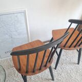 Pair of Scandinavian chairs model Fanett by Tapiovaara