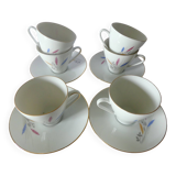 6 German porcelain coffee cups