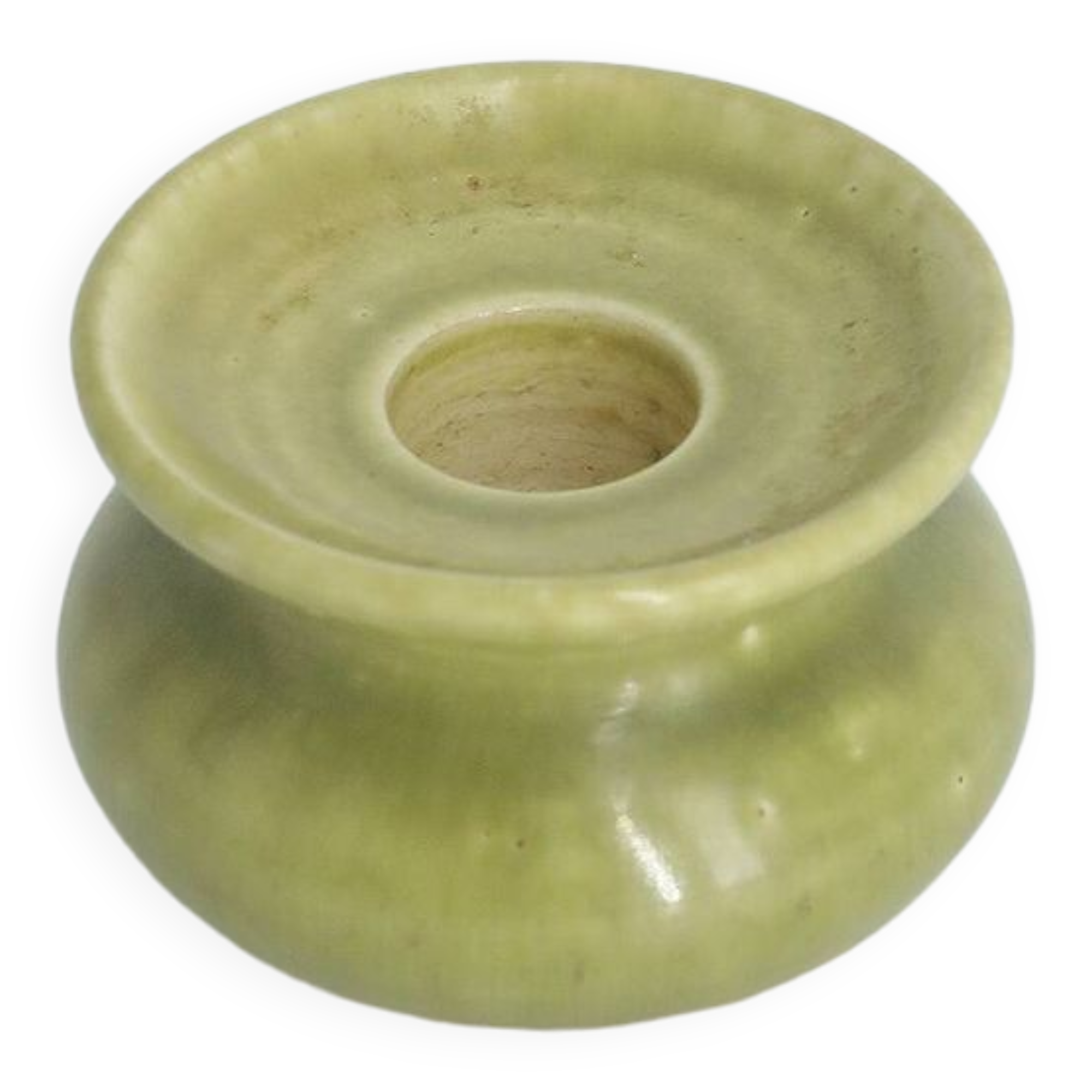 Mid-century Scandinavian collector's candlestick in stoneware by Gunnars Keramik.