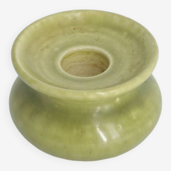 Mid-Century Scandinavian Modern Collectible Small Stoneware Candleholder from Gunnars Keramik