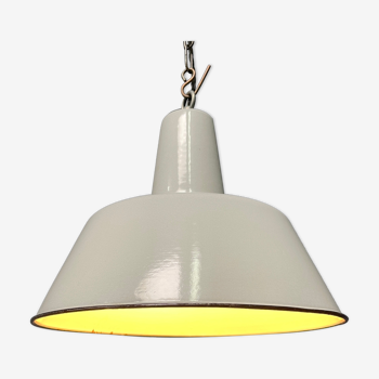 Light gray enamel hanging lamp from Philips