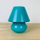 Blue glass mushroom lamp Domec