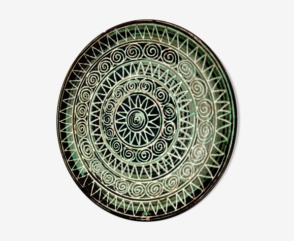 Assiette plate en céramique de Robert Picault
