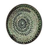 Flat ceramic plate by Robert Picault