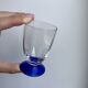 Set of 10 blue foot glasses 60/70