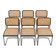 Lot de 6 chaises Cesca B32 noires Marcel Breuer Italie années 80
