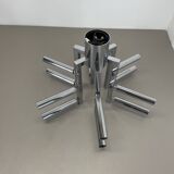 Modernist Huge chromed SPUTNIK Sciolari Style Ceiling Light, Italy, 1970s