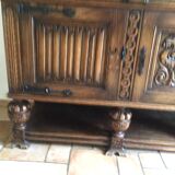 Vintage Henri II sideboard purchased in Drouot in 2000