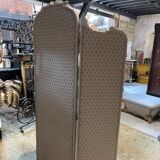 Mirror triptych style Louis XVI wooden rechampie cream XIX th century