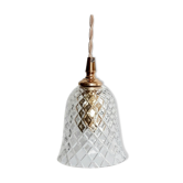Baladeuse vintage verre ciselé