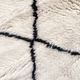 Moroccan Berber carpet m'rirt ecru black diamonds 3,72x3,10m