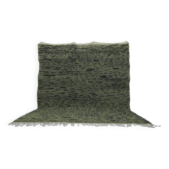 Custom green Moroccan rug